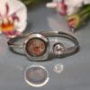 Carnelian Stainless Steel Bangle
