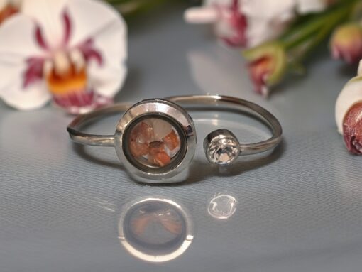 Carnelian Stainless Steel Bangle