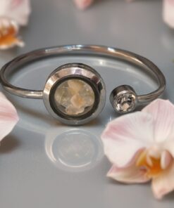 Citrine Stainless Steel Bangle