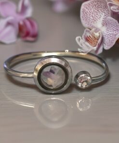 Flourite Stainless Steel Bangle