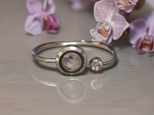 Flourite Stainless Steel Bangle