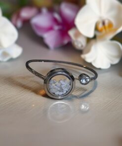 Howlite Stainless Steel Bangle