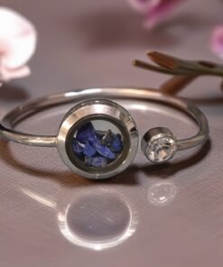 Lapis Lazuli Stainless Steel Bangle