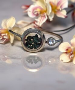 Malachite Stainless Steel Bangle