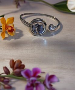 Sodalite Stainless Steel Bangle