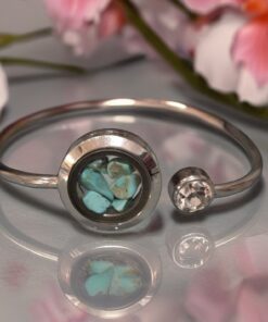 Turquoise Stainless Steel Bangle