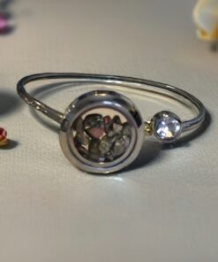 Unakite Stainless Steel Bangle