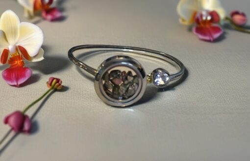Unakite Stainless Steel Bangle